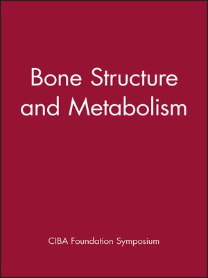 cover image of Bone Structure and Metabolism
